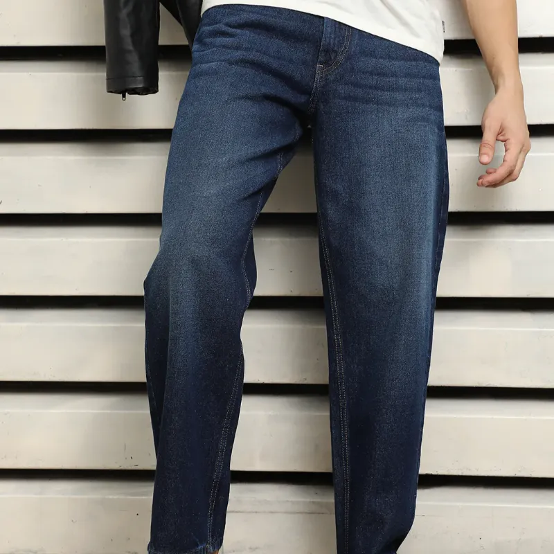 Dark Blue Regular Fit Jeans