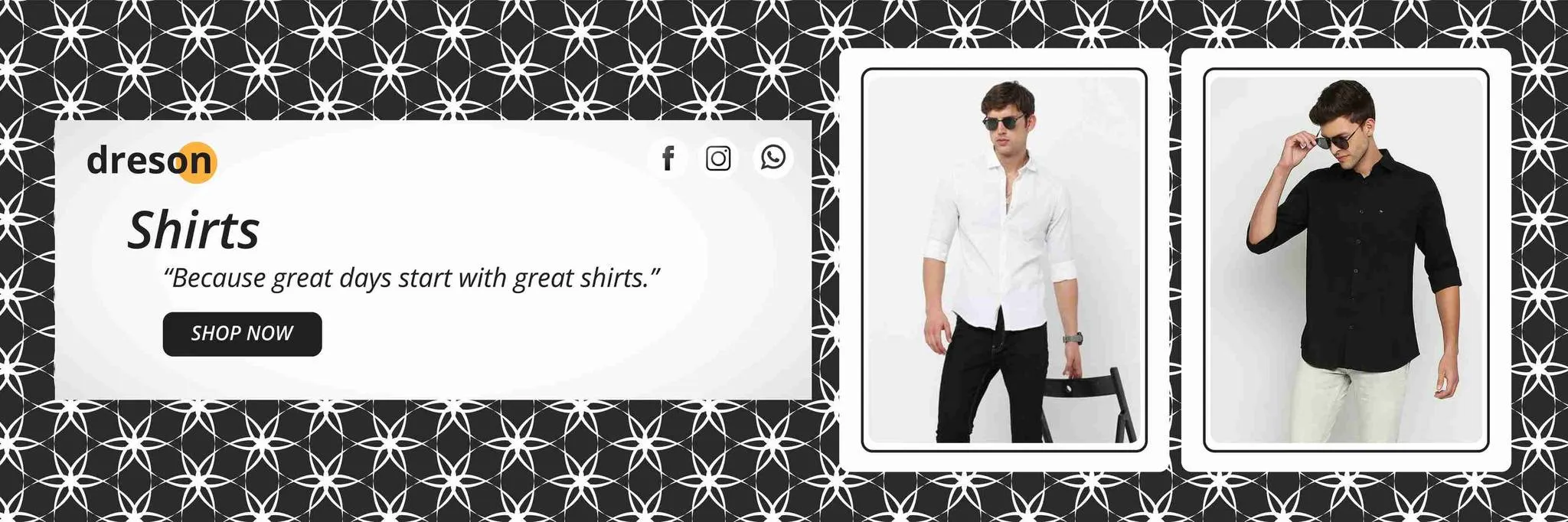 Dreson Men Shirts Subcategory Banner 01