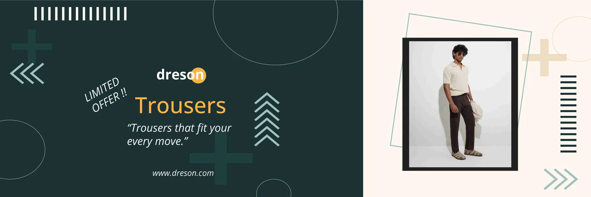Dreson Men Trousers Subcategory Banner 01