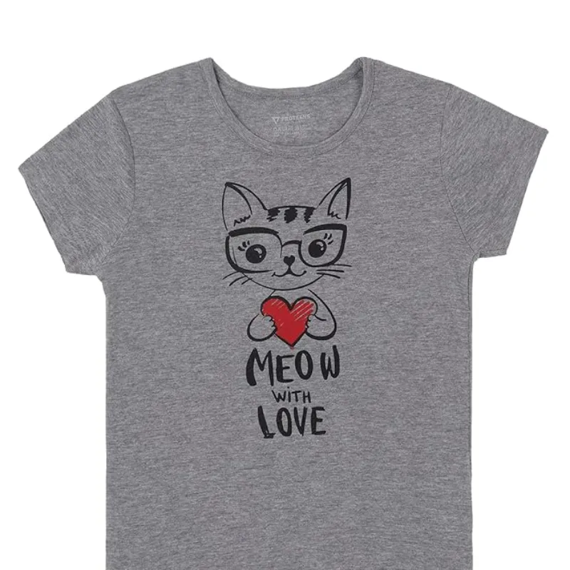 Grey Girl Kid Tshirt