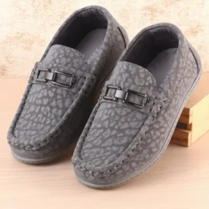 Grey Kids Formal Shoes