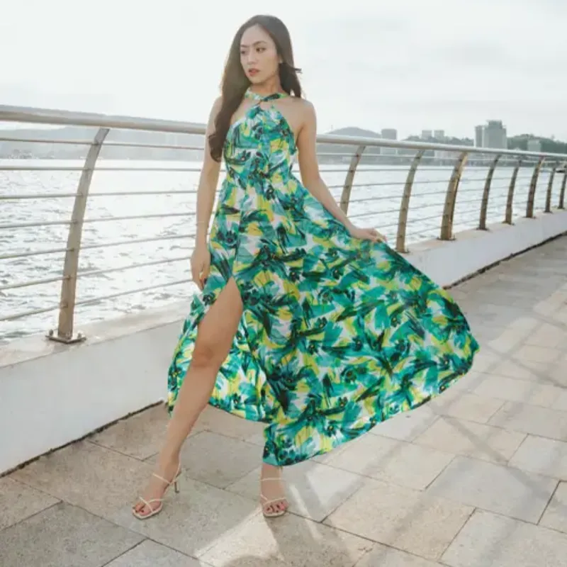 Leafy Maxi Dress