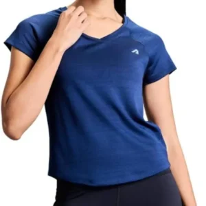 Navy Blue Woman Sports Tshirt