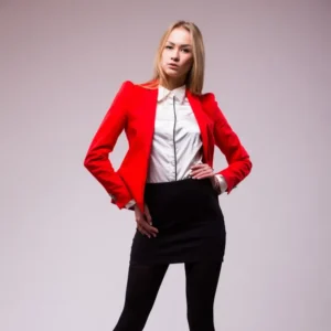 Red Blazer Skirt